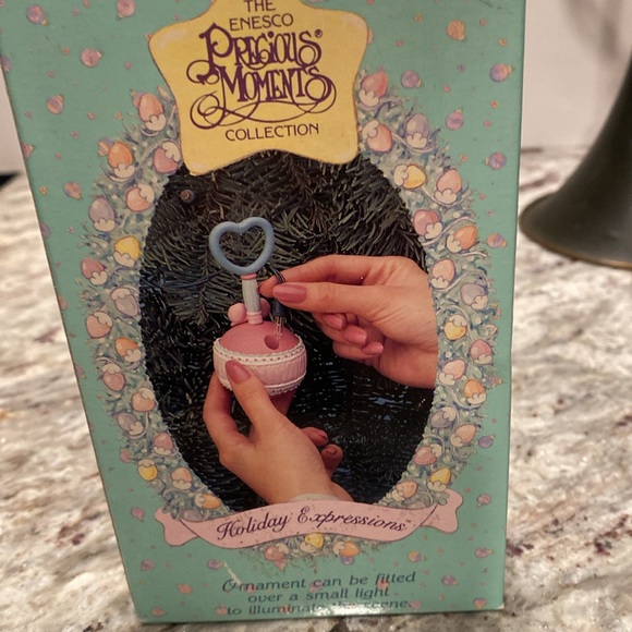 Precious Moments Christmas Ornament You Brighten My Holidays Baby in Rattle” - Picture 8 of 12